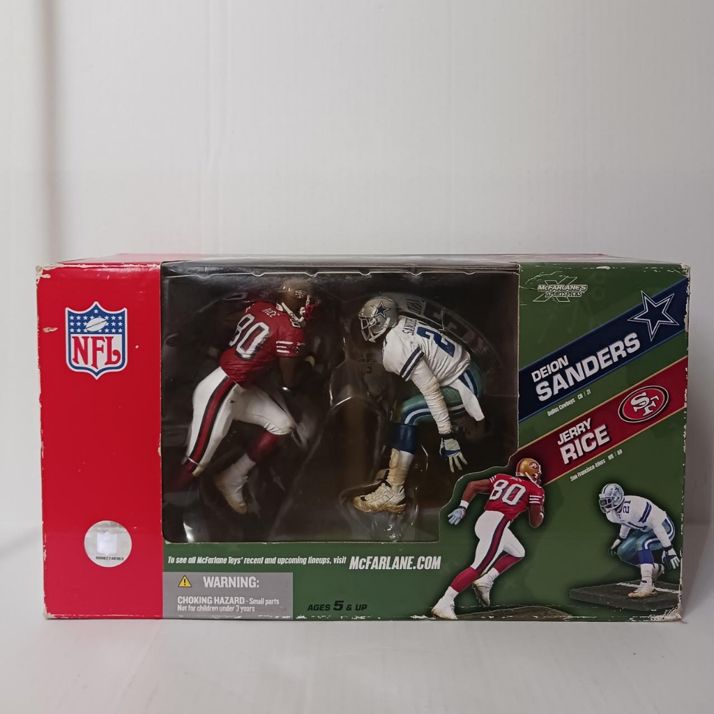 マクファーレンNFL デイオン・サンダース フィギュア 2体セット(貴重！) McFarlane Toys NFL Atlanta Falcons Sports Picks Football